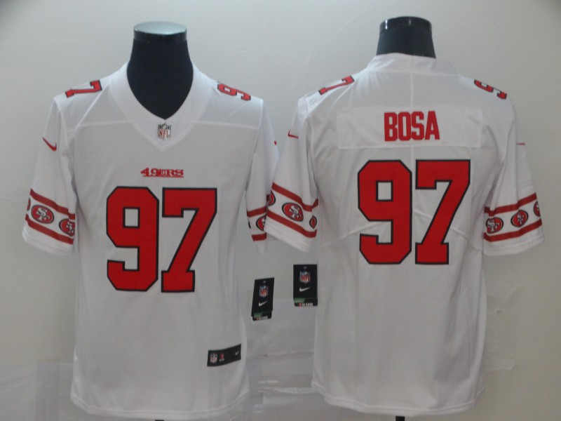 Men's San Francisco 49ers #97 Nick Bosa White Jersey